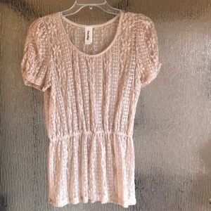 NWOT Women’s Sheer Lace Top